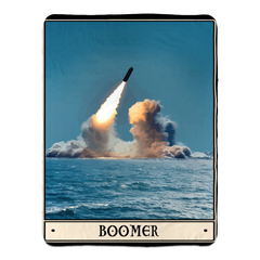 Boomer Fleece Blanket - 60x80 inch / White