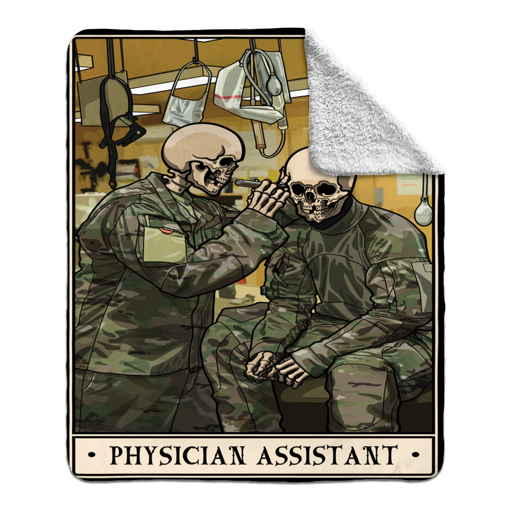 Physician Assistant Fleece Blanket - 50x60 inch / White