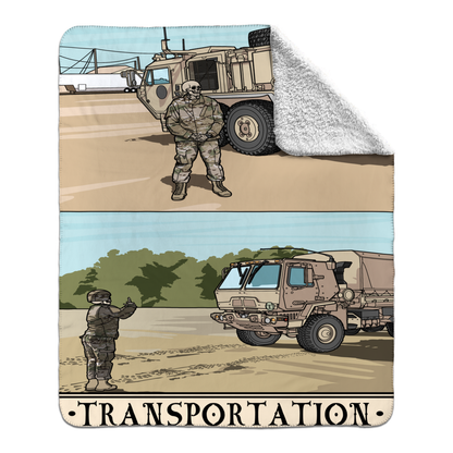 Transportation Fleece Blanket