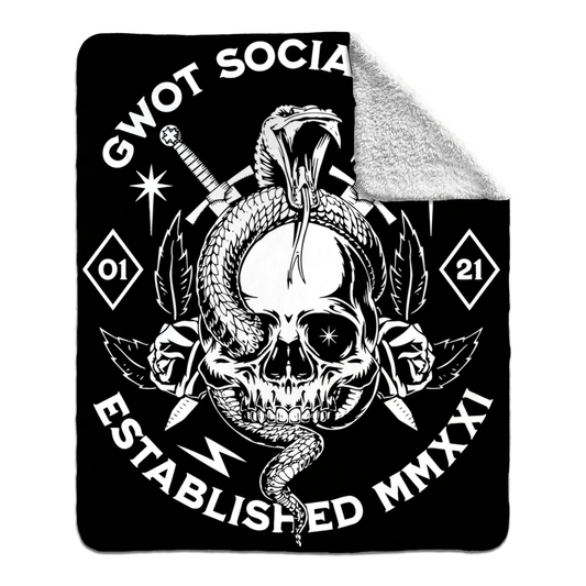 GWOT Social Club Fleece Blanket