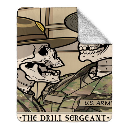 Drill Sergeant Fleece Blanket