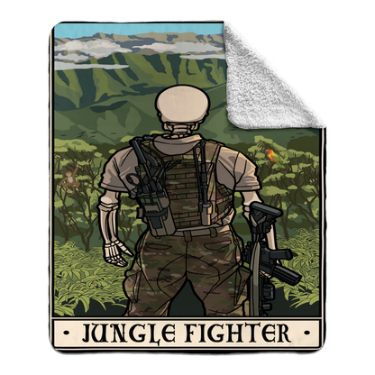 Jungle Fighter Fleece Blanket