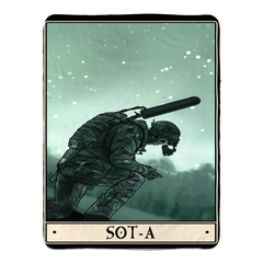 Special Operations Team-Alpha (SOT-A) Fleece Blanket - 60x80 inch / White