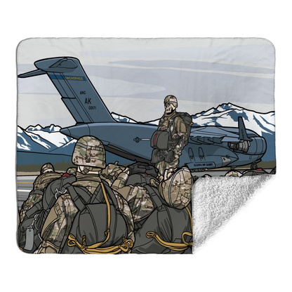 Arctic Airborne Fleece Sherpa Blanket