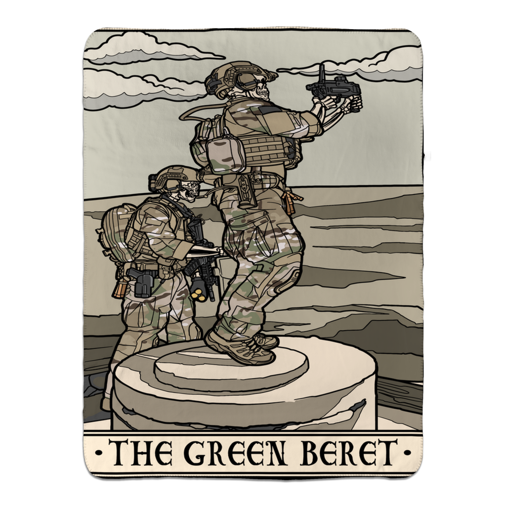 Green Beret Fleece Blanket