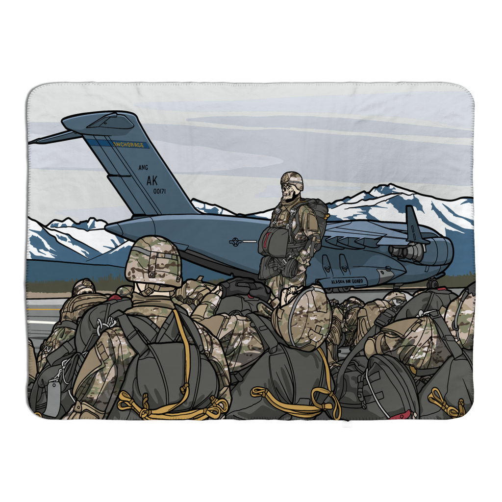 Arctic Airborne Fleece Sherpa Blanket