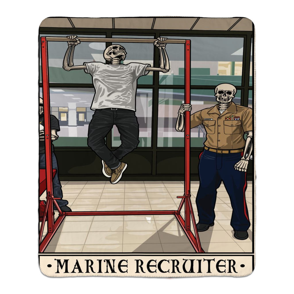 Marine Recruiter Fleece Blanket