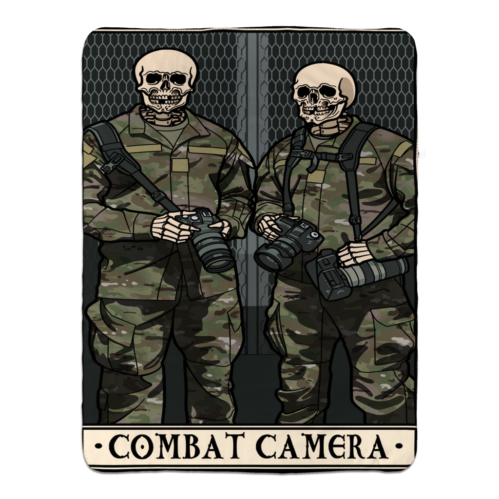 Combat Camera Fleece Sherpa Blanket