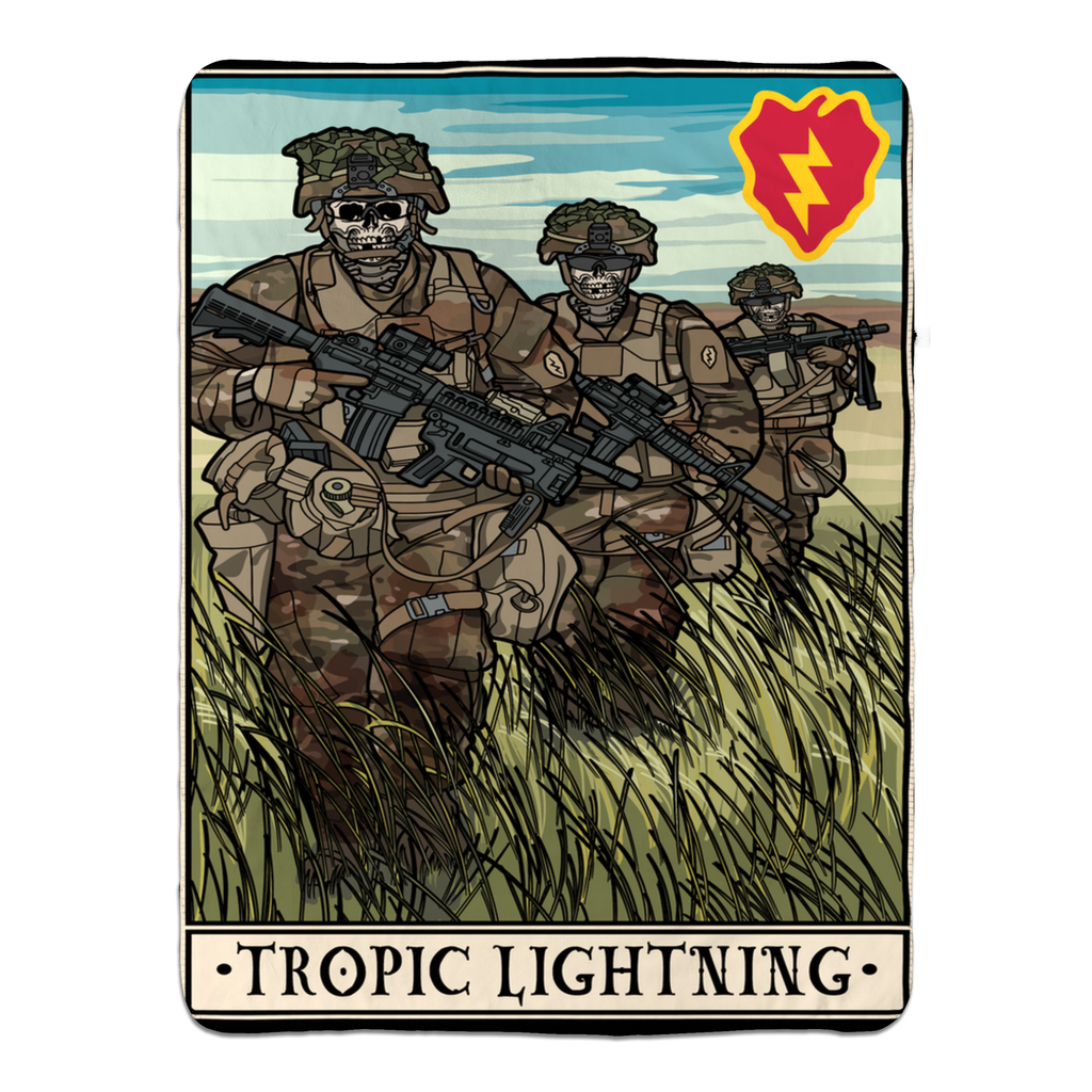 Tropic Lightning Fleece Blanket