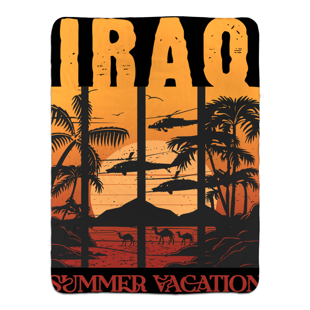 Iraqi Vacation Fleece Blanket