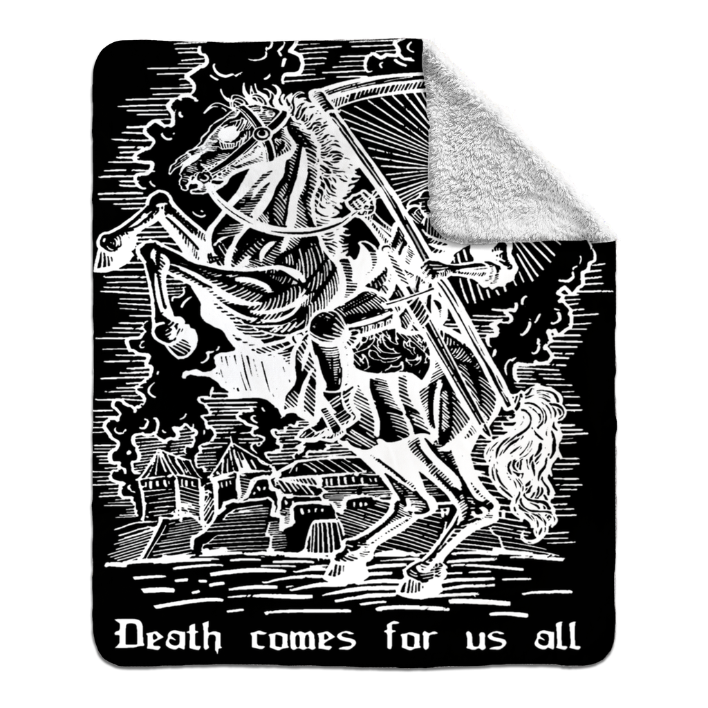 Death Comes Fleece Blanket