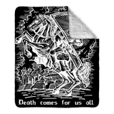 Death Comes Fleece Blanket