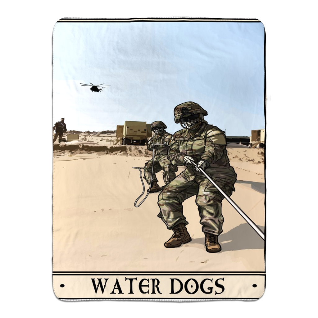 Water Dogs Fleece Blanket