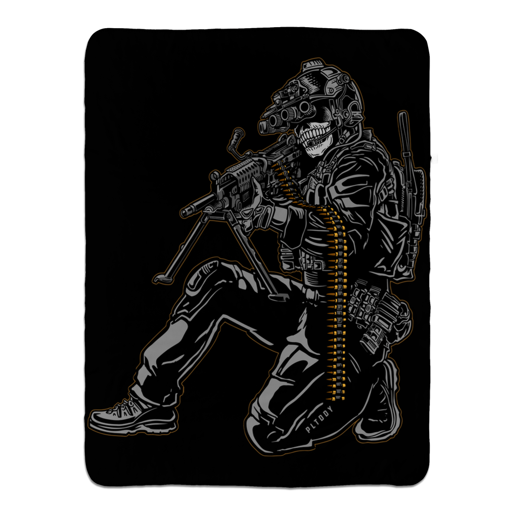 Belt Fed Fleece Blanket