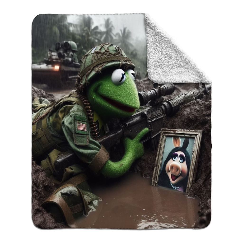 Missing Miss Piggy Fleece Blanket