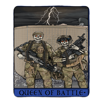 Queen of Battle Fleece Blanket