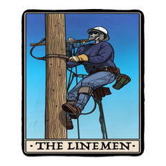Lineman Fleece Blanket - 50x60 inch / White