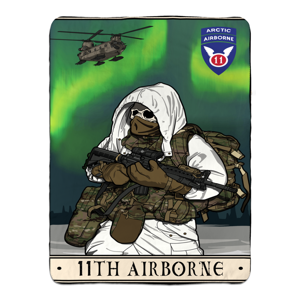 11th Airborne Fleece Blanket