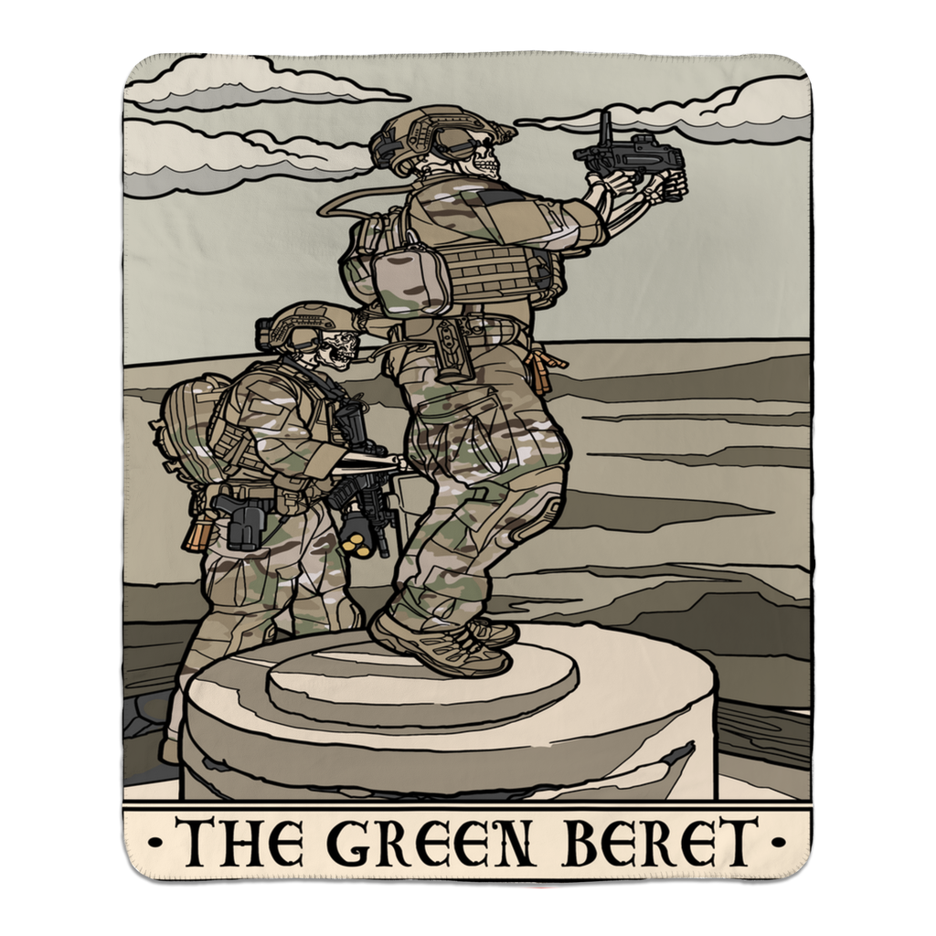 Green Beret Fleece Blanket