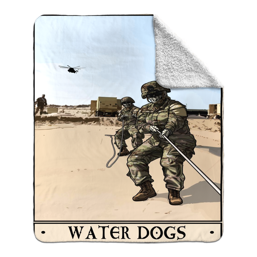 Water Dogs Fleece Blanket