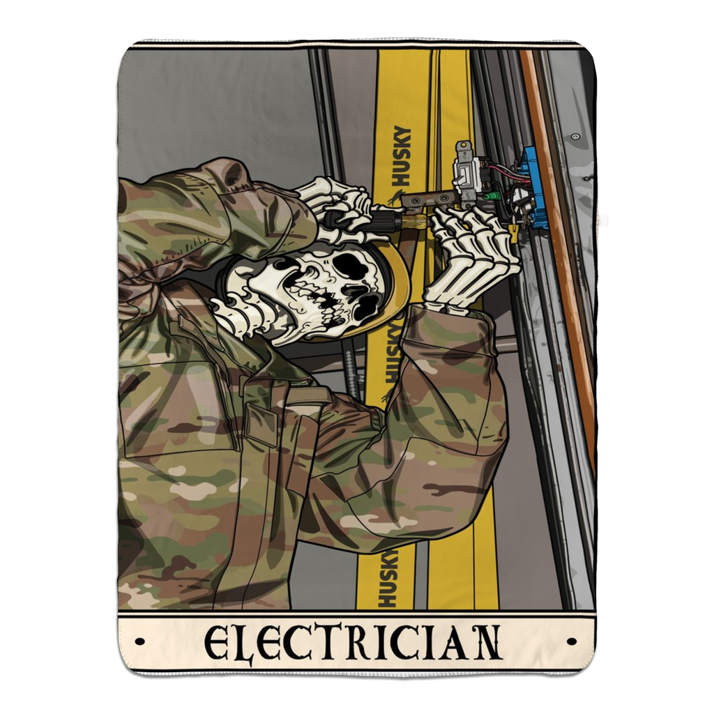 Electrician Fleece Blanket