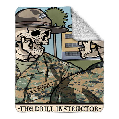 Drill Instructor Fleece Blanket