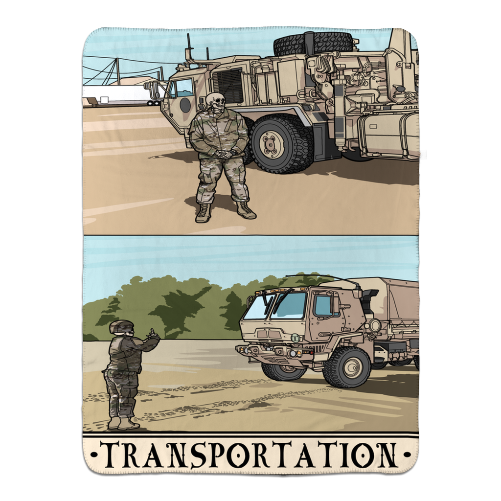 Transportation Fleece Blanket