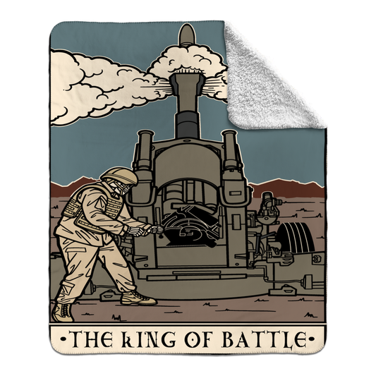 King Of Battle Fleece Sherpa Blanket