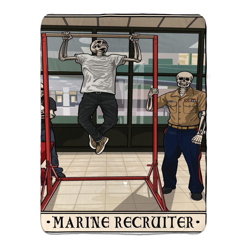 Marine Recruiter Fleece Blanket