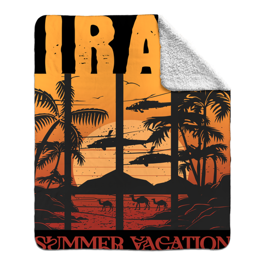 Iraqi Vacation Fleece Blanket