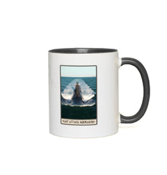 Fast Attack Submarine Mug - 11 oz / White with Black Accents