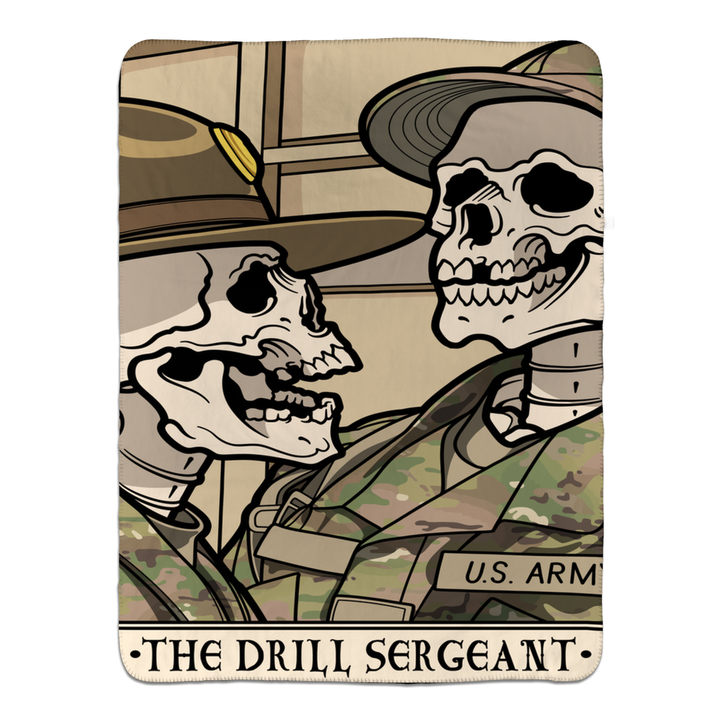 Drill Sergeant Fleece Blanket