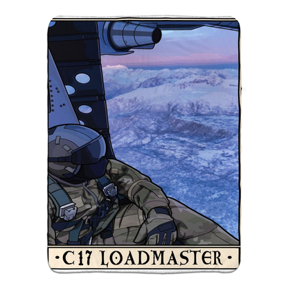 C17 Loadmaster Fleece Blanket