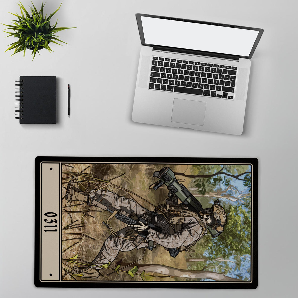 0311 Marine Rifleman Desk Mat