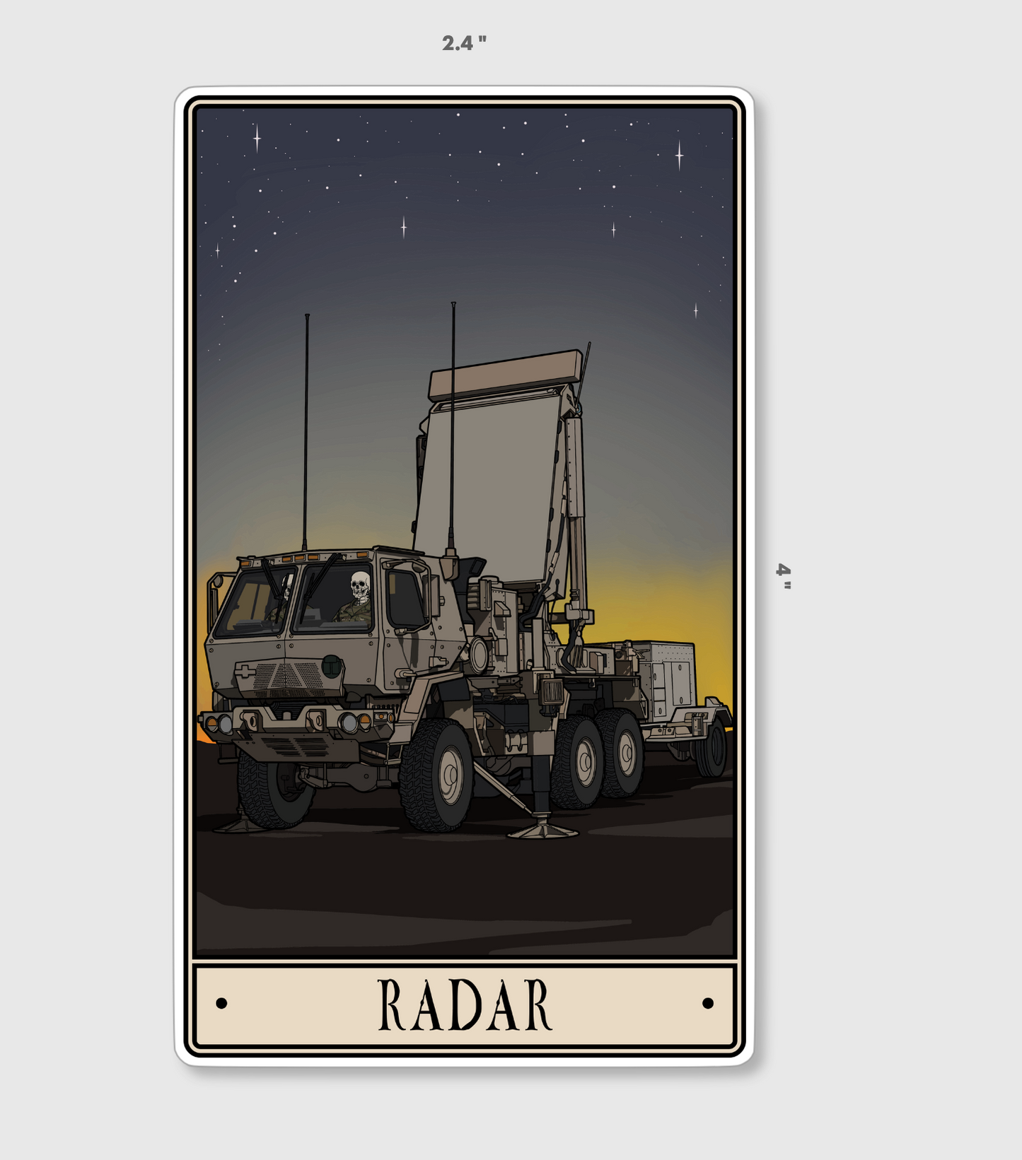 Radar Sticker