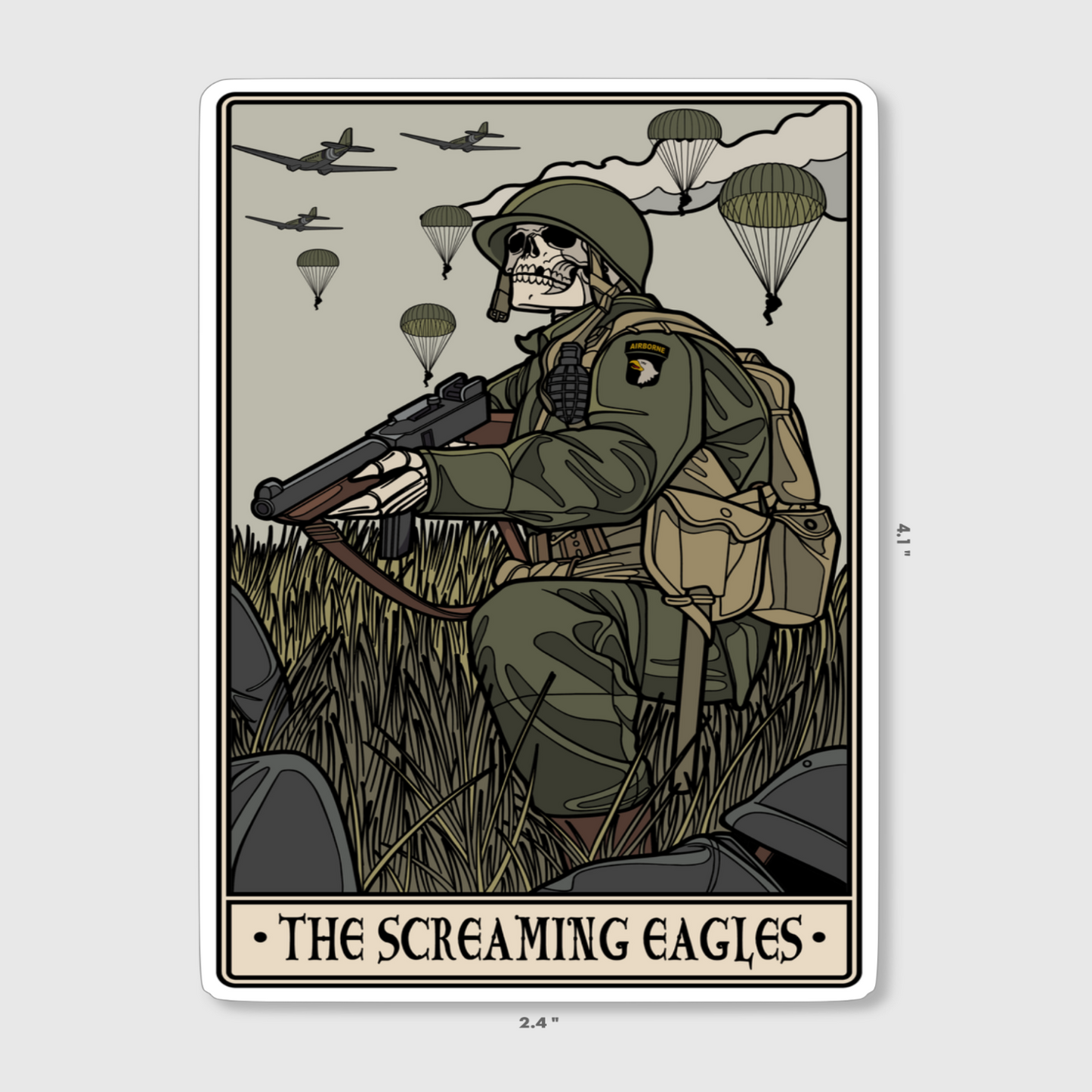 Screaming Eagles Sticker