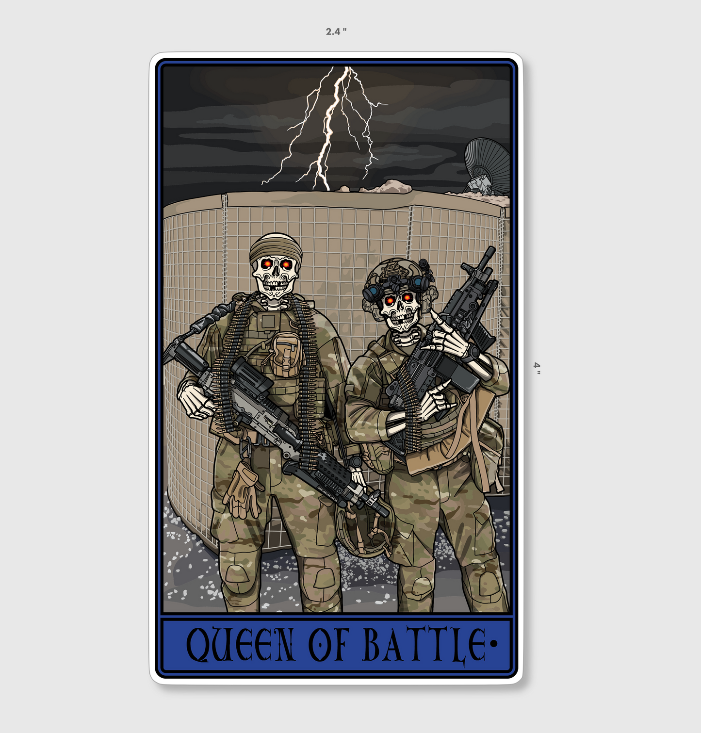 Queen Of Battle Sticker