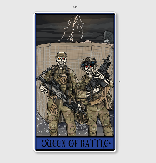 Queen Of Battle Sticker