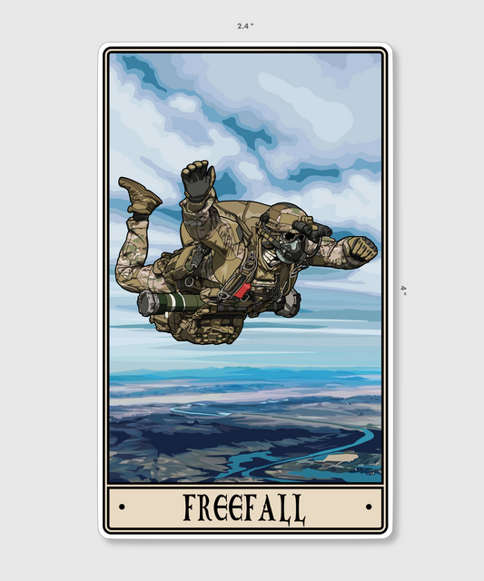 Freefall Sticker