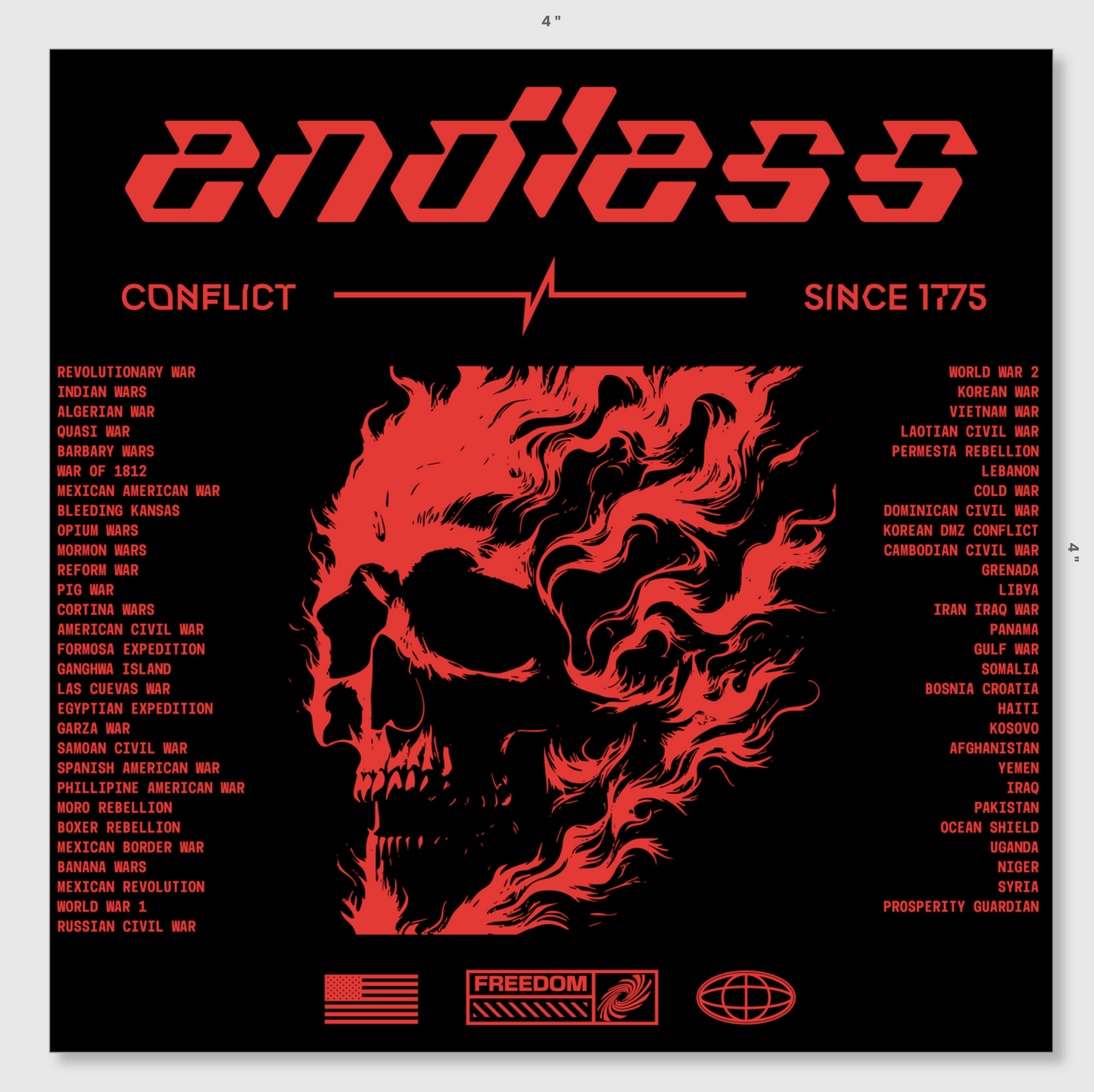 Endless Conflict Sticker