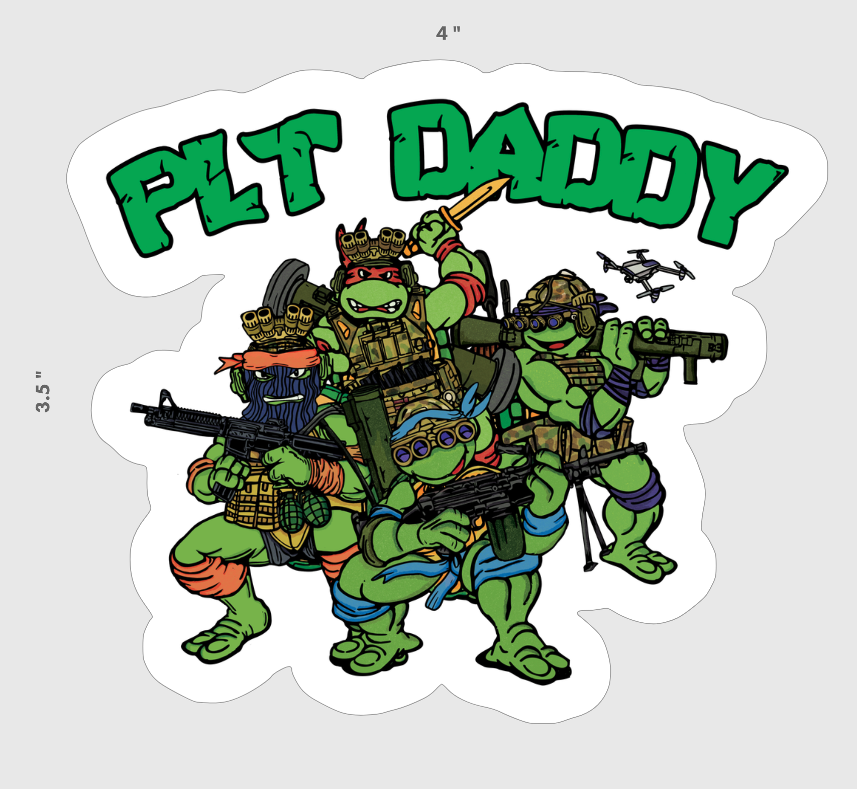 Ftmnt Stance Sticker TMNT Sticker – pltdaddy