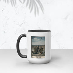 The 120 Mug - 15 oz / White with Black Accents