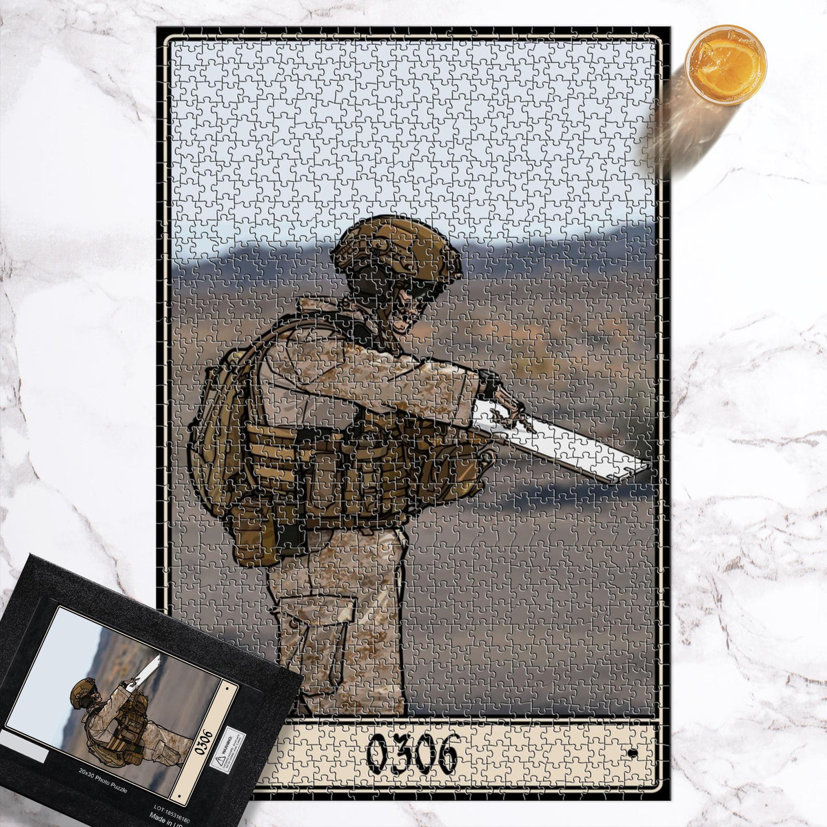 0306 Infantry Weapons Officers — Marine Gunners Puzzle - 20x30 inch