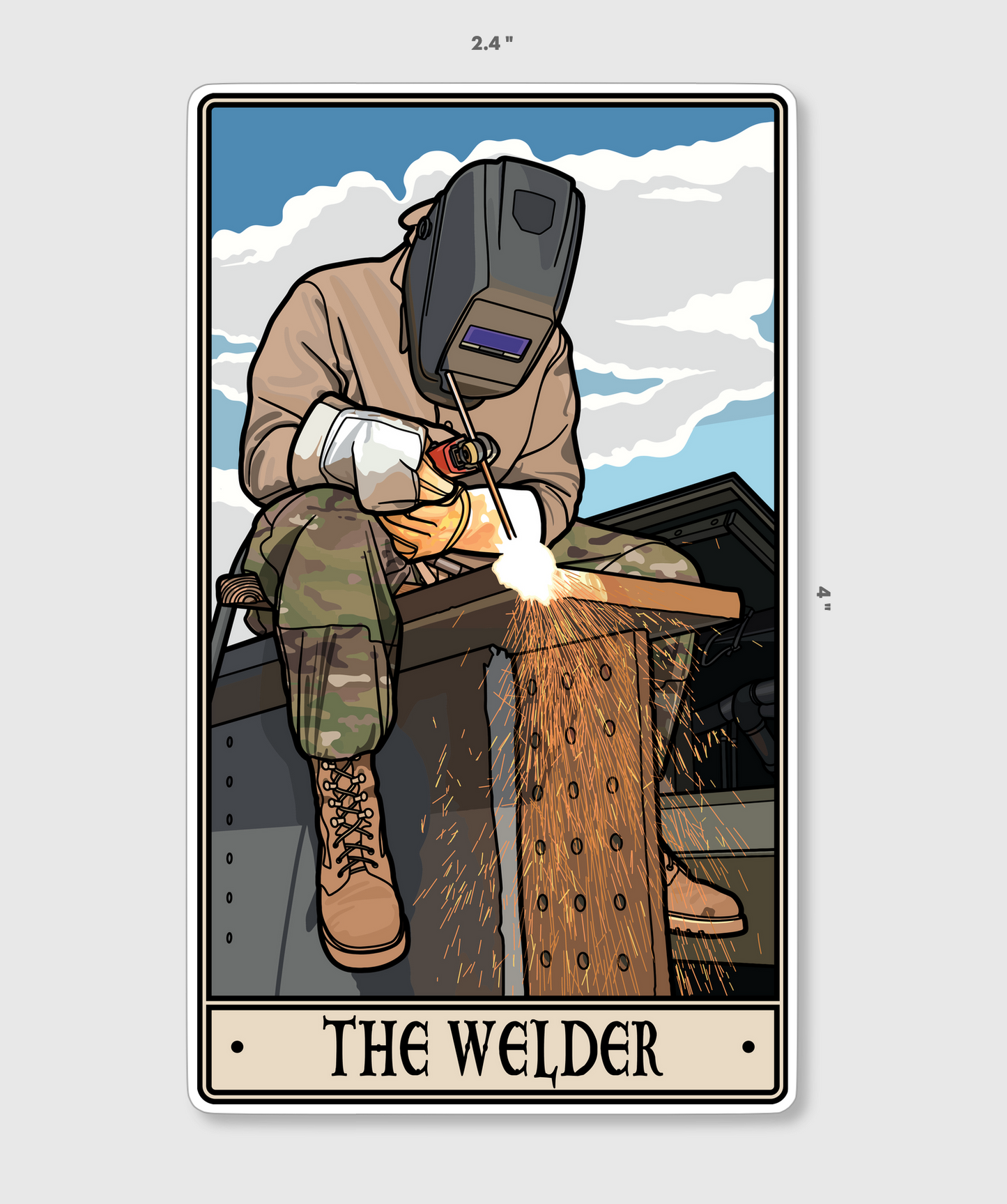 Welder Sticker