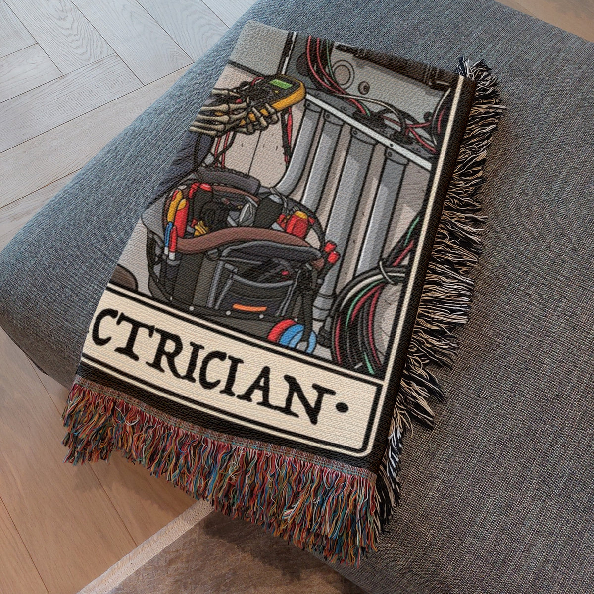 Electrician Woven Blanket